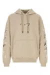 Off-white Off White Sand Cotton Sweatshirt In Neutral