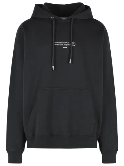 Off-white Off White 'statement' Black Cotton Sweatshirt