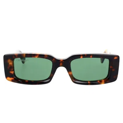 Off-white Off White Sunglasses Oeri016 6455 Arthur Brown/green Unisex In Neutral