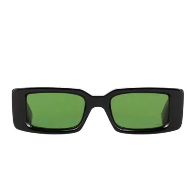 Off-white Off White Sunglasses Oeri127 1055 Arthur Black/green Unisex In Red