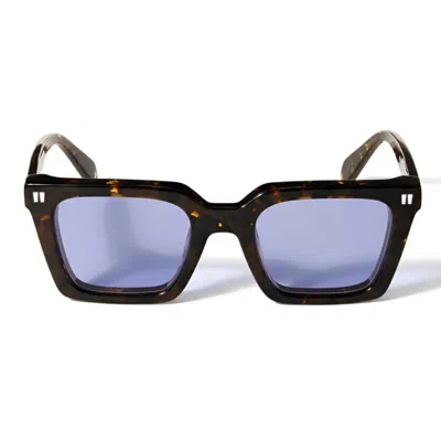 Off-white Off White Sunglasses Ow1004 6055 Reno Brown/blue Unisex In Black