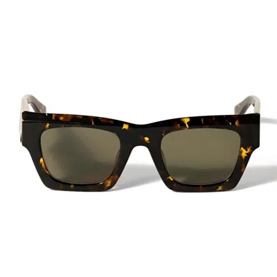 Off-white Off White Sunglasses Ow1006 6055 Davie Brown/green Unisex