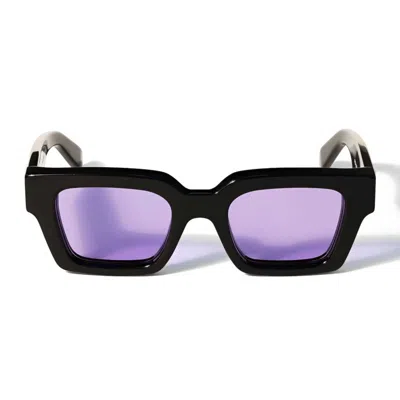 Off-white Off White Sunglasses Ow1022 1037 Virgil Black/blue Unisex In Multi