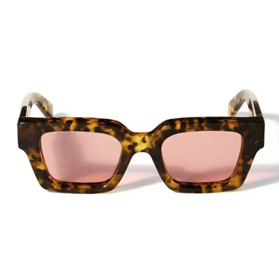 Off-white Off White Sunglasses Ow1022 6045 Virgil Brown/purple Unisex