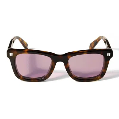 Off-white Off White Sunglasses Ow1044 6 D37 Katy Brown/purple Unisex
