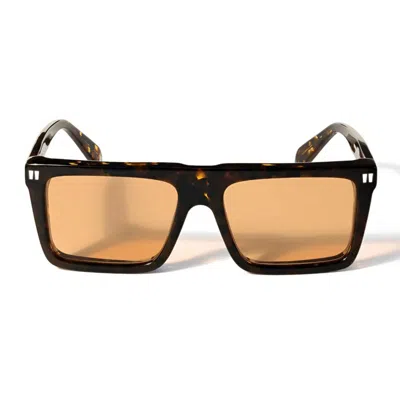 Off-white Off White Sunglasses Ow1045 6 D20 Bridgeport Brown/orange Unisex In Black