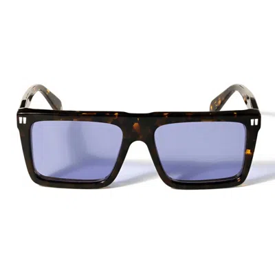 Off-white Off White Sunglasses Ow1045 6045 Bridgeport Brown/blue Unisex In Red