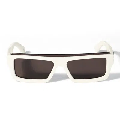 Off-white Off White Sunglasses Ow1048 0107 Elisabeth S White/dark Gray Unisex
