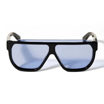 Off-white Off White Sunglasses Ow1049 1045 Earth Black/blue Unisex