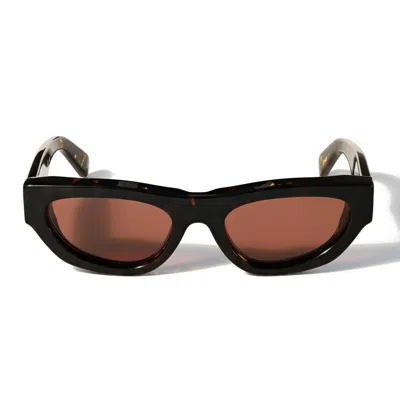 Off-white Off White Sunglasses Ow1050 6064 Honolulu Brown/brown Unisex In Red