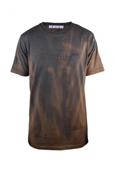 Off-white Off White T Shirt In Brown