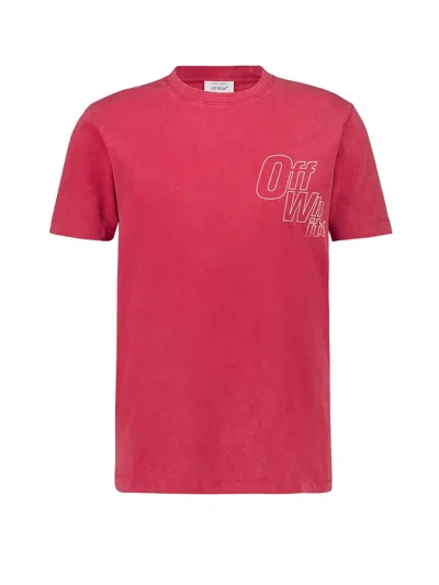 Off-white Off White T-shirts And Polos In Red