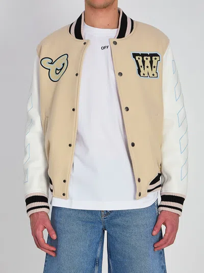 Off-white Off White Varsity Bomber Jacket