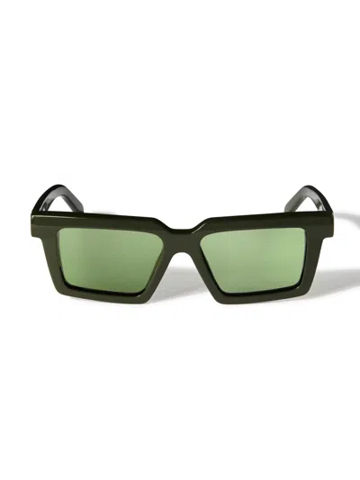 Off-white Off White Windsor Sunglasses In Military Green/green