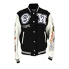 Off-white Long-sleeve Bomber Jacket In Black