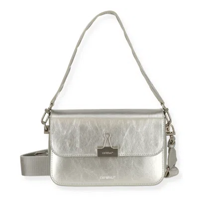 Off-white Off White Womens Silver Shoulder Bag In Neutral