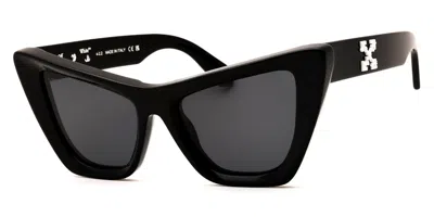 Off-white Off-bianchi Edvard 007 Occhiali Da Sole Neri Per Donna In White