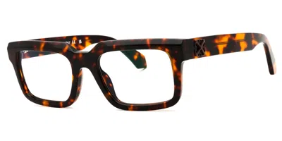 Off-white Off-bianchi Style 73 6000 Blu-light Block Occhiali Da Vista Tartarugatishell Per Uomo (solo Montatur In Black