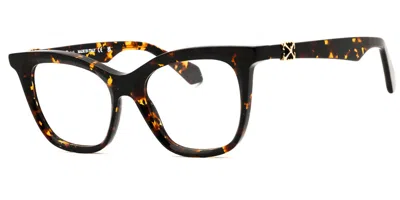 Off-white Off-bianchi Style 7t 6000 Occhiali Da Vista Tartarugatishell Per Donna (solo Montatura) In Brown