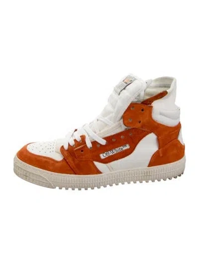 Pre-owned Off-white Off-court 3.0 Athletic Sneakers In Neutrals/orange