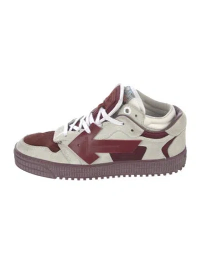 Pre-owned Off-white Off-court Sneakers In Burgundy