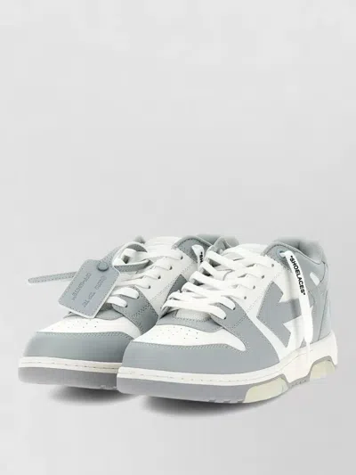 Off-white Office Escape Sneakers Contrast Panels In Gray