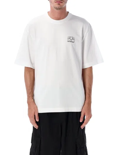 Off-white Offline Half Arrow Short-sleeve Cotton T-shirt In Multi