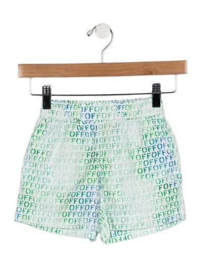 Pre-owned Off-white Babies'   Boys Monogram Shorts In Multi
