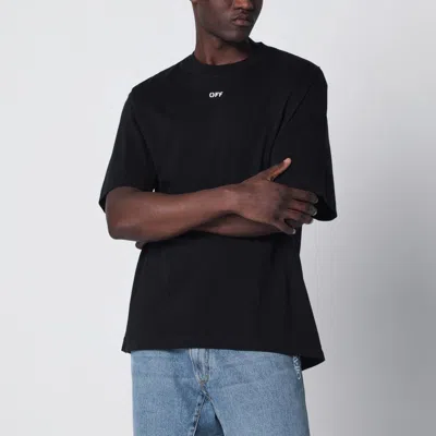 Off-white Chain Araldic Arrow Cotton T-shirt In Black