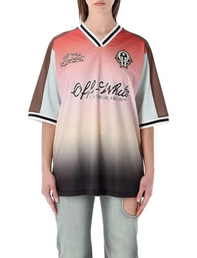 Off-white Off White Gradient Raglan Football Shirt In Gray