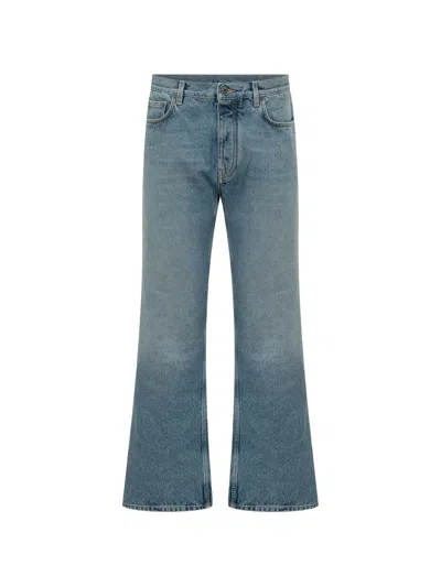 Off-white Half Arrow Slim Relaxed Jeans In Blue