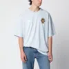 Off-white Offwhite Light Blue Tshirt With Logo Prints