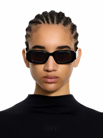 Off-white Olympia Smoke Lens Sunglasses In Black
