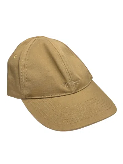 Off-white Omlb040g21fab0016101 Logo-embroidered Baseball Cap In Neutral