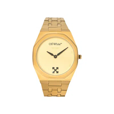 Pre-owned Off-white On Time Bracelet Watch 'gold' | Men's Size Onesize