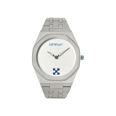 Pre-owned Off-white On Time Bracelet Watch 'stainless Steel' | Silver | Men's Size Onesize