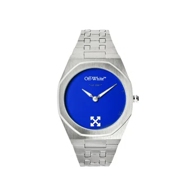 Pre-owned Off-white On Time Bracelet Watch 'stainless Steel' | Silver | Men's Size Onesize