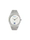 Off-white On Time Watch In Silver