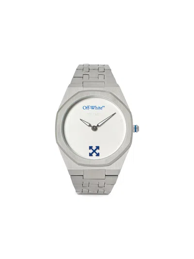 Off-white On Time Watch In Silver
