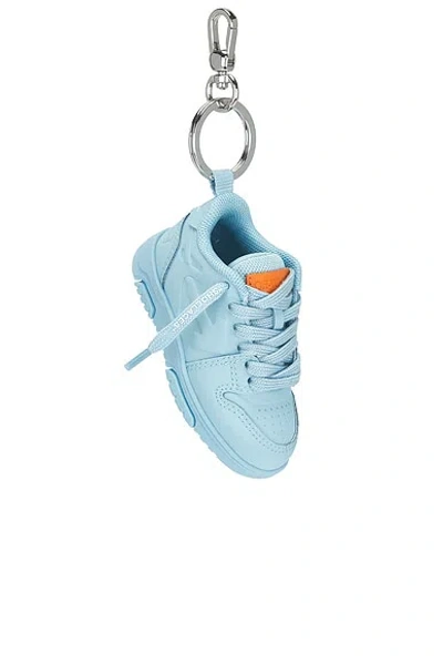 Off-white Ooo Keyring In Blue