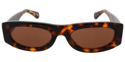 Off-white Orlando 6064 Men's Sunglasses Tortoiseshell Size 54 In Brown
