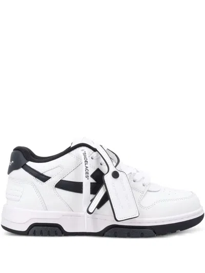Off-white Leather Low-top Sneakers In White