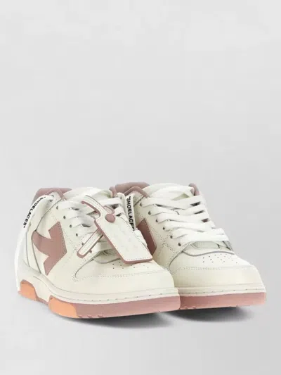 Off-white Out Of Office Arrows Leather Sneakers In Neutral