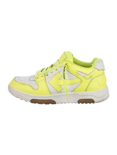 Pre-owned Off-white Out Of Office Athletic Sneakers In Green