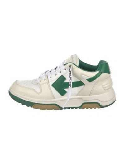 Pre-owned Off-white Out Of Office Athletic Sneakers In Green/white