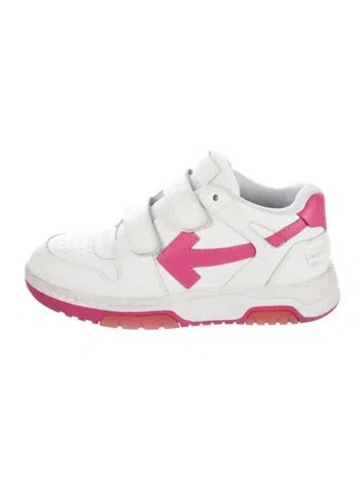 Pre-owned Off-white Out Of Office Athletic Sneakers In Pink/white