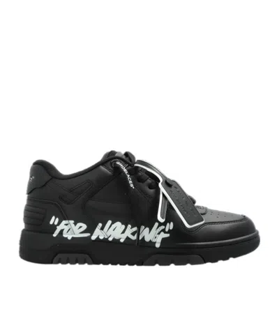 Off-white Out Of Office 'for Walking' Sneakers In Black