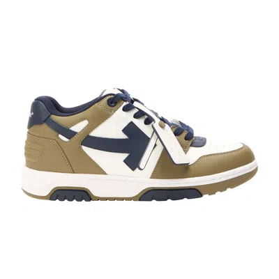 Pre-owned Off-white Out Of Office 'khaki Dark Blue' | Tan | Men's Size 43 In Brown