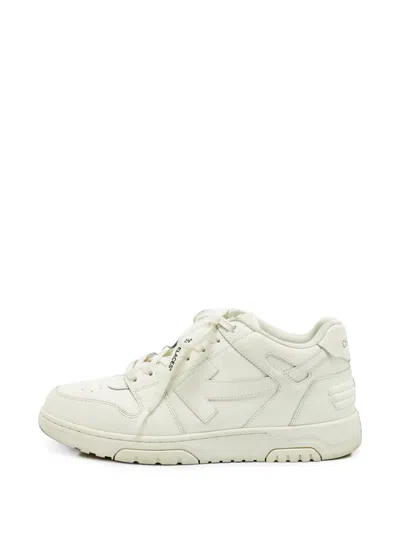 Pre-owned Off-white Out Of Office Lace-up Low-top Sneakers In 白色