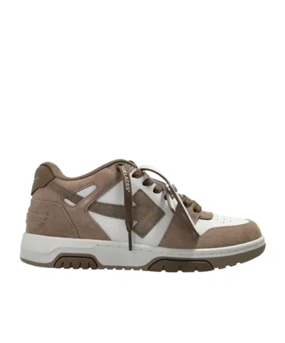 Off-white Out Of Office Lace-up Sneakers In Brown